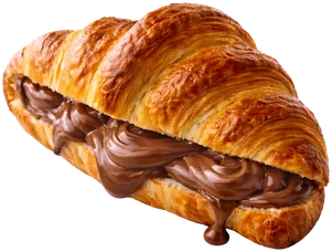 Croissant relleno de Nutella