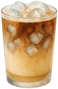 Iced bombón latte