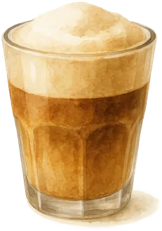Iced capuchino latte con hielo