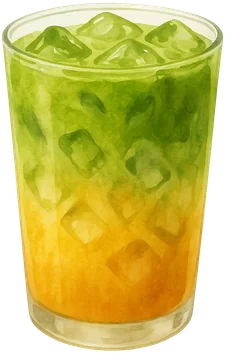 Matcha mango con hielo