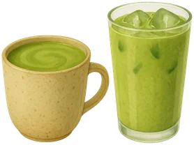 Matcha pistachio, caliente o con hielo