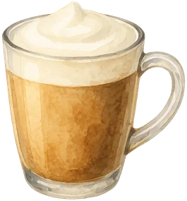 Vanilla latte sin azúcar